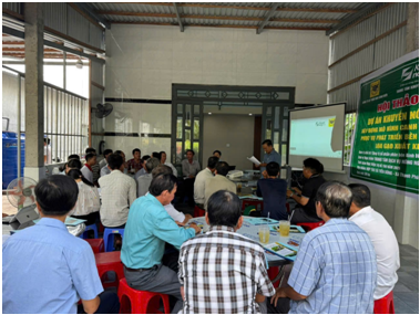 Hội thảo đầu bờ mô hình “Xây dựng mô hình canh tác lúa giảm phát thải phục vụ phát triển bền vững vùng nguyên liệu lúa gạo xuất khẩu của ĐBSCL” năm 2025