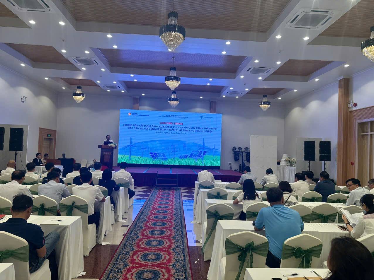 Hội thảo Hướng dẫn Xây dựng Báo cáo kiểm kê khí nhà kính, quy trình thẩm định báo cáo và xây dựng kế hoạch giảm phát thải cho doanh nghiệp