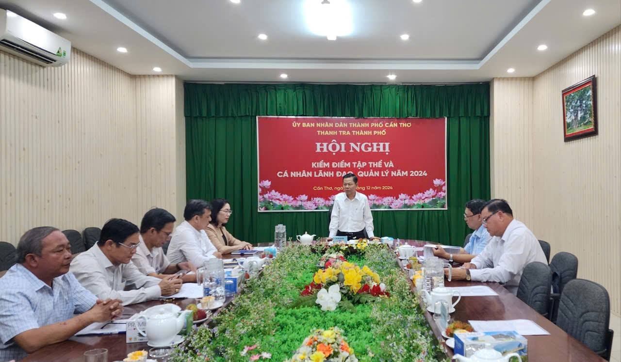 Thanh tra thành phố tổ chức Hội nghị kiểm điểm tập thể, cá nhân lãnh đạo, quản lý năm 2024