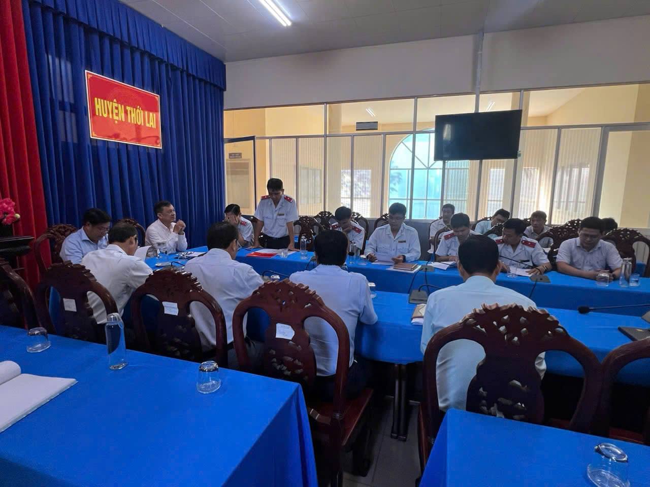 Thanh tra việc thực hiện một số dự án đầu tư xây dựng giai đoạn 2021 - 2023 tại huyện Thới Lai