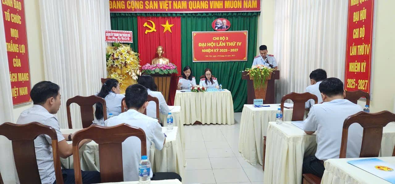 Đảng ủy Thanh tra thành phố chỉ đạo tổ chức thành công Đại hội các Chi bộ trực thuộc nhiềm kỳ 2025 - 2027