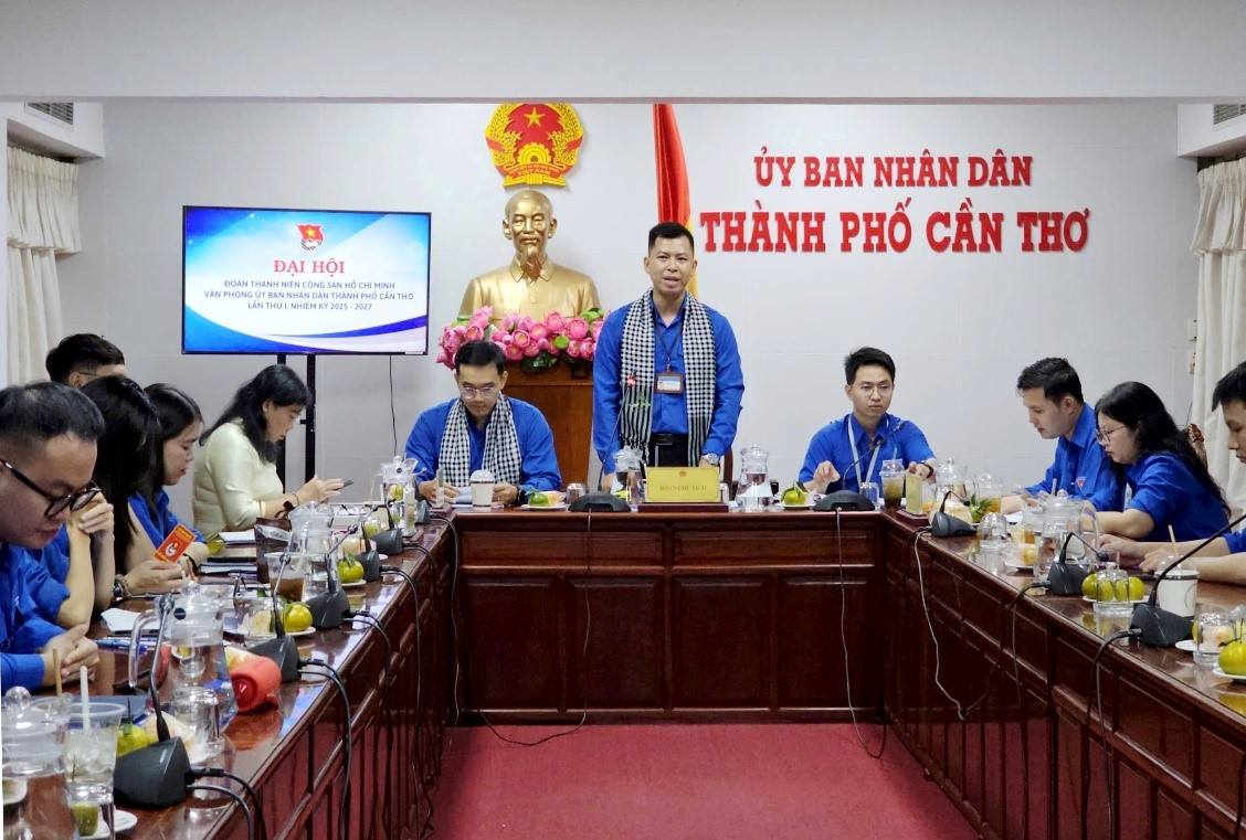 Đại hội Đoàn TNCS Hồ Chí Minh Văn phòng UBND thành phố Cần Thơ lần thứ I, nhiệm kỳ 2025 - 2027