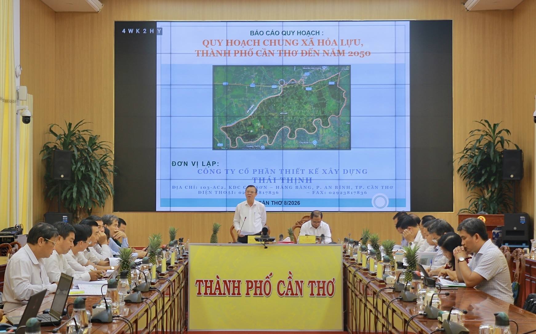 UBND thành phố cho ý kiến đối với Đồ án Quy hoạch chung xã Hỏa Lựu đến năm 2050