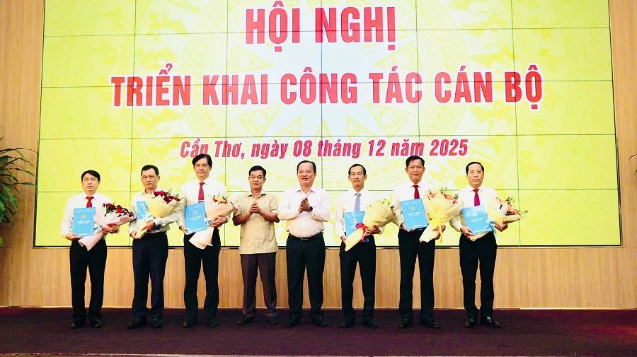 Cần Thơ triển khai quyết định tiếp nhận, bổ nhiệm nhiều cán bộ chủ chốt