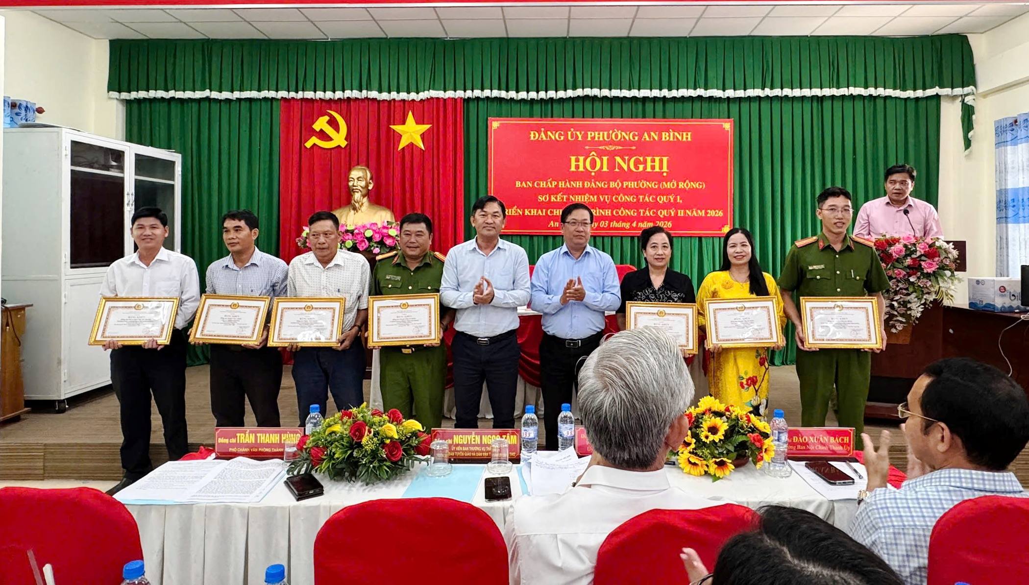 Đảng ủy phường An Bình tổ chức Hội nghị Ban Chấp hành Đảng bộ (mở rộng)  sơ kết nhiệm vụ chính trị quý I và  triển khai chương trình công tác quý II năm 2026