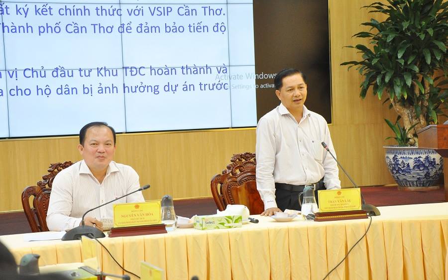 Lãnh đạo TP Cần Thơ cam kết ủng hộ, đồng hành cùng nhà đầu tư Khu công nghiệp VSIP
