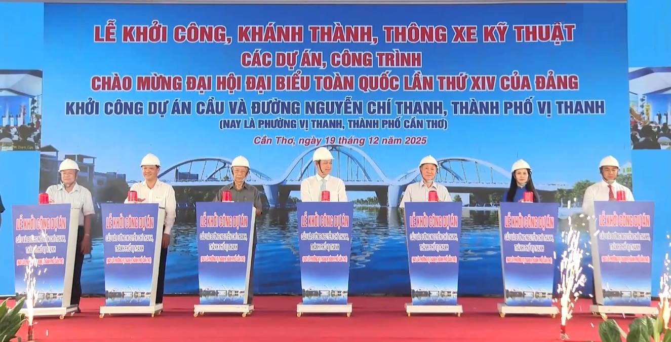 Lễ khởi công Dự án cầu và đường Nguyễn Chí Thanh
