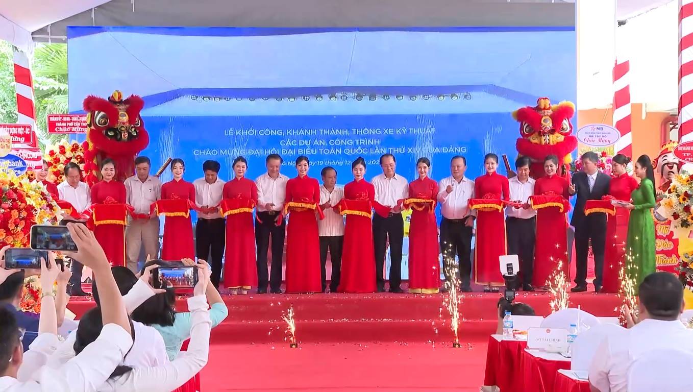 Khánh thành và khởi công Dự án nhà ở xã hội Hồng Loan tại phường Cái Răng