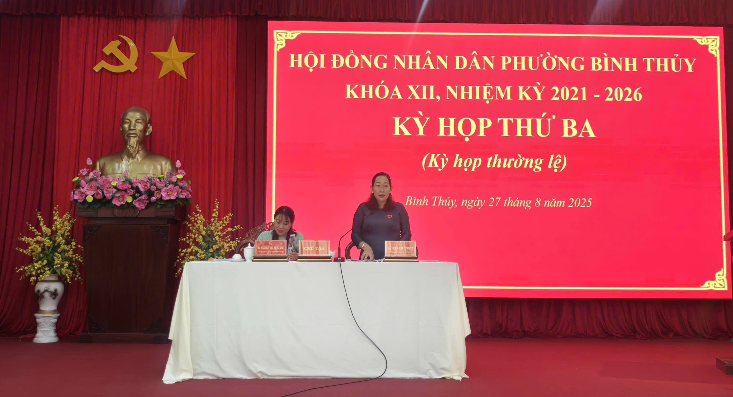 Kỳ họp thứ 3 HĐND phường Bình Thủy: Dân chủ, trách nhiệm, sát thực tiễn