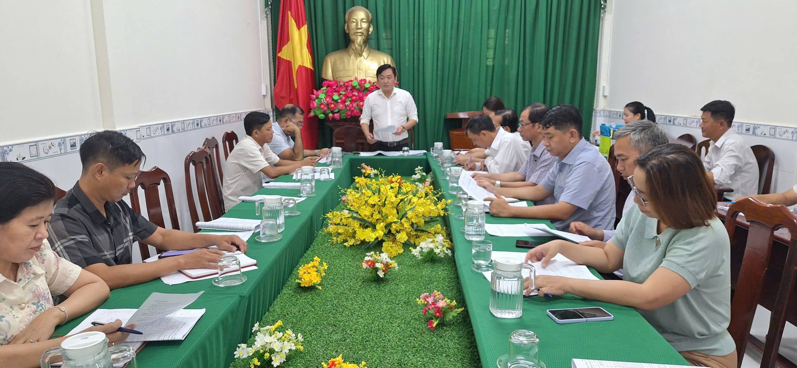 UBND phường Long Tuyền họp tháo gỡ khó khăn Dự án Khu tái định cư phường Long Hòa, Khu 2