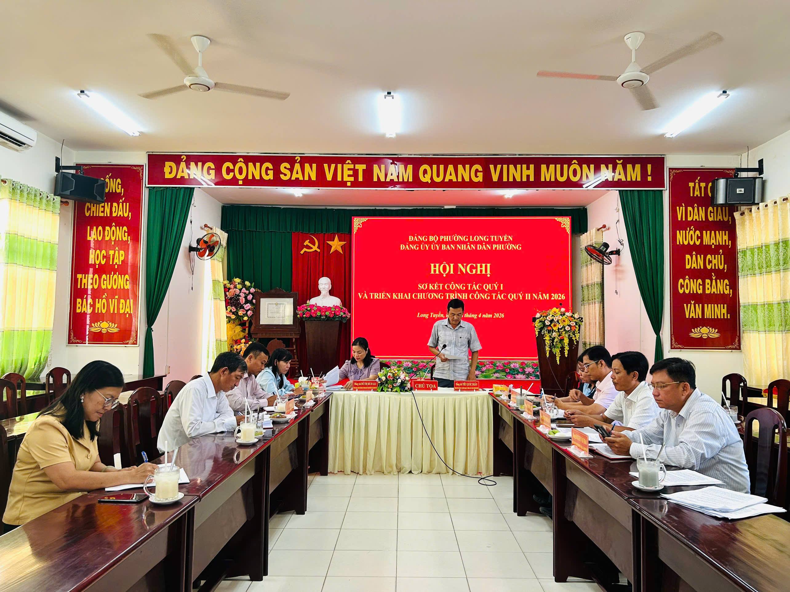 Đảng ủy Ủy ban nhân dân phường Long Tuyền sơ kết công tác quý I, triển khai nhiệm vụ quý II năm 2026