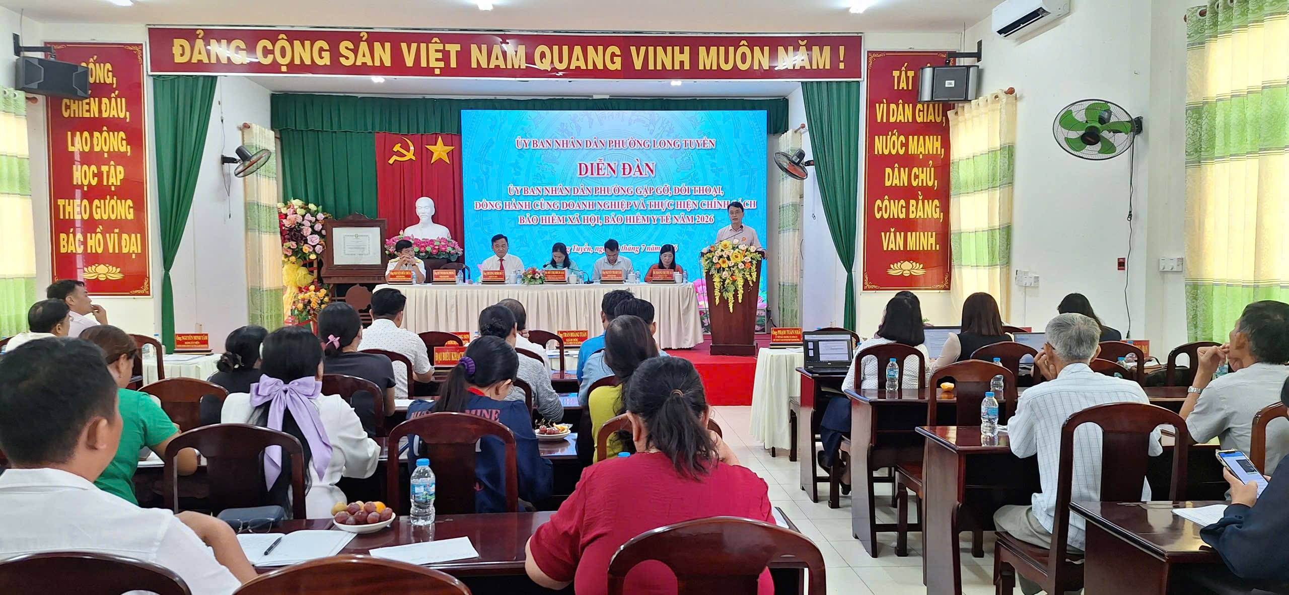 Long Tuyền tổ chức diễn đàn đối thoại, đồng hành cùng doanh nghiệp và triển khai chính sách BHXH, BHYT năm 2026