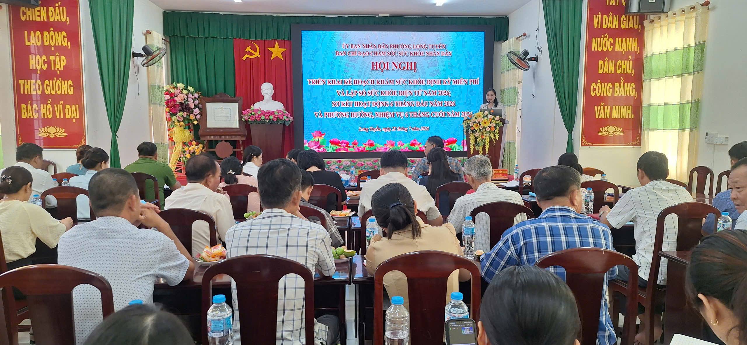 Long Tuyền triển khai khám sức khỏe định kỳ, khám sàng lọc miễn phí và lập Sổ sức khỏe điện tử