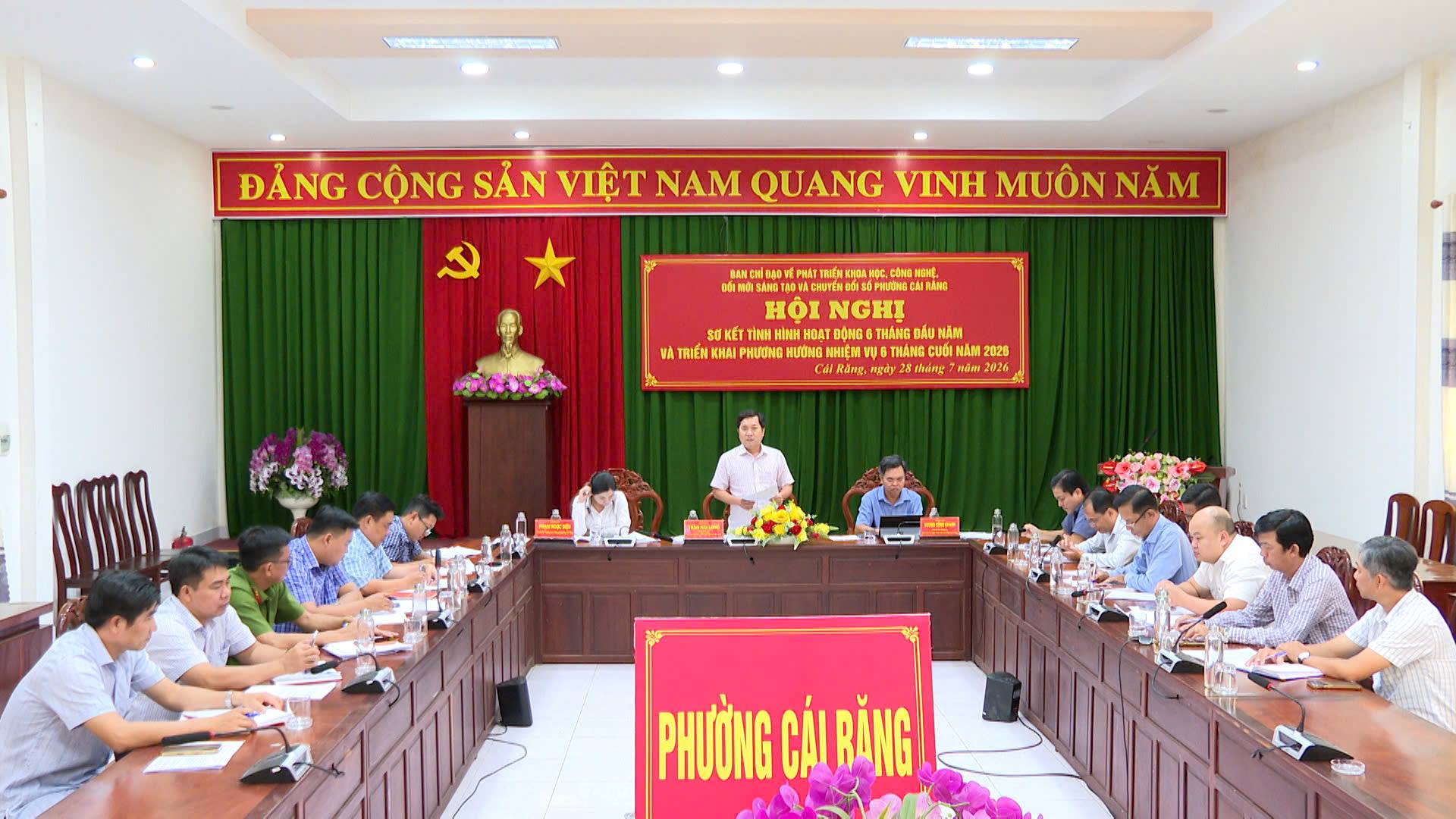 Phường Cái Răng sơ kết 6 tháng thực hiện Nghị quyết số 57-NQ/TW về phát triển khoa học, công nghệ, đổi mới sáng tạo và chuyển đổi số