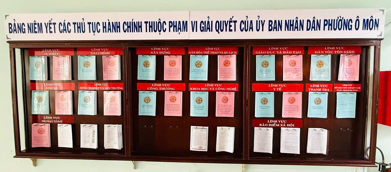 Ủy ban nhân dân phường Ô Môn ban hành Kế hoạch số 140/KH-UBND ngày 12/01/2026 về công tác kiểm soát thủ tục hành chính, triển khai cơ chế một cửa, một cửa liên thông trong giải quyết thủ tục hành chính và thực hiện thủ tục hành chính trên môi trường điện tử năm 2026