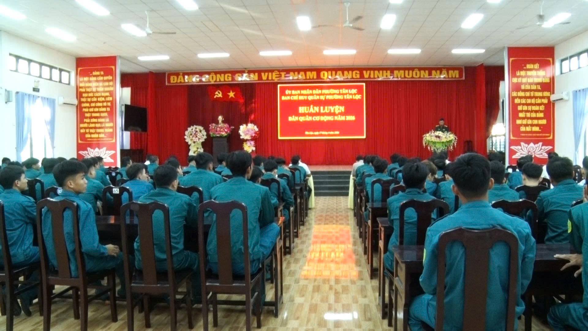 TÂN LỘC - KHAI MẠC HUẤN LUYỆN DÂN QUÂN CƠ ĐỘNG NĂM 2026