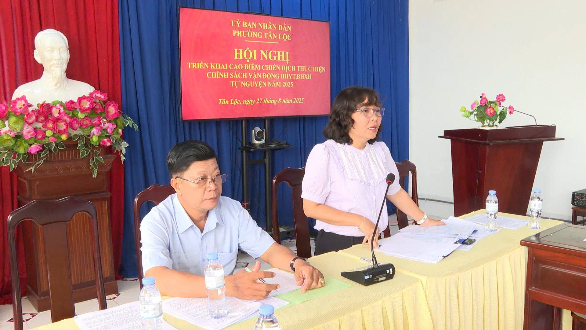 Tân Lộc triển khai kế hoạch thực hiện công tác BHYT, BHXH