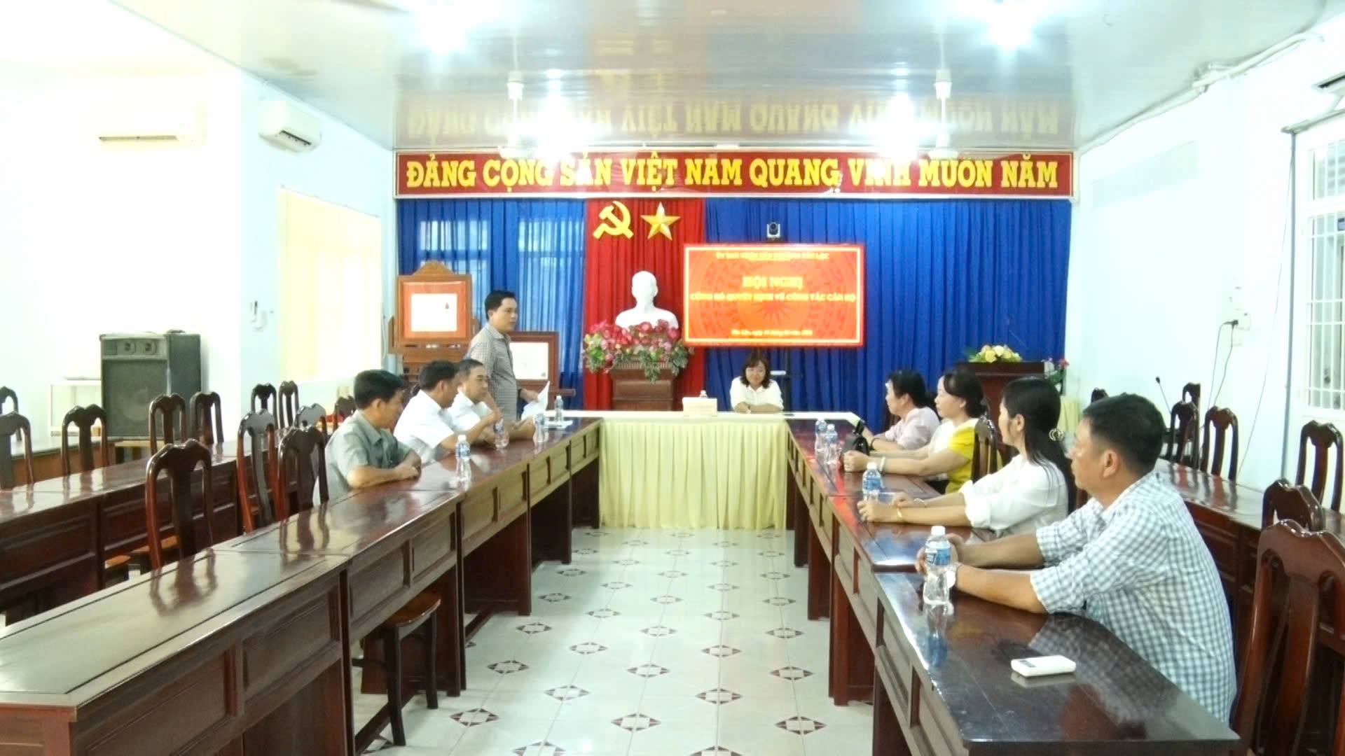TÂN LỘC - CÔNG BỐ QUYẾT ĐỊNH VỀ CÔNG TÁC CÁN BỘ NĂM 2026