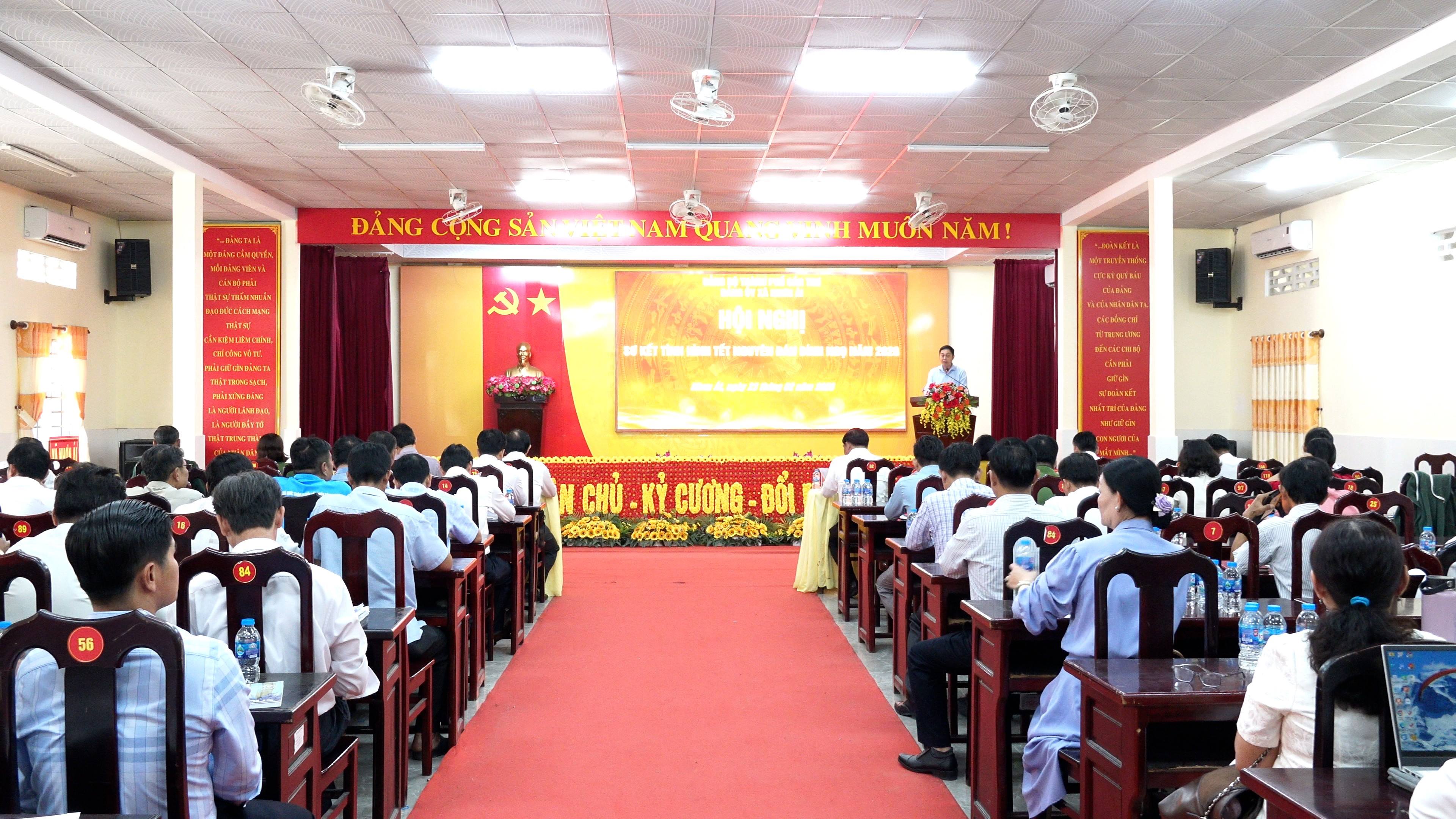 Đảng ủy xã Nhơn Ái tổ chức Hội nghị sơ kết tình hình Tết Nguyên đán Bính Ngọ năm 2026