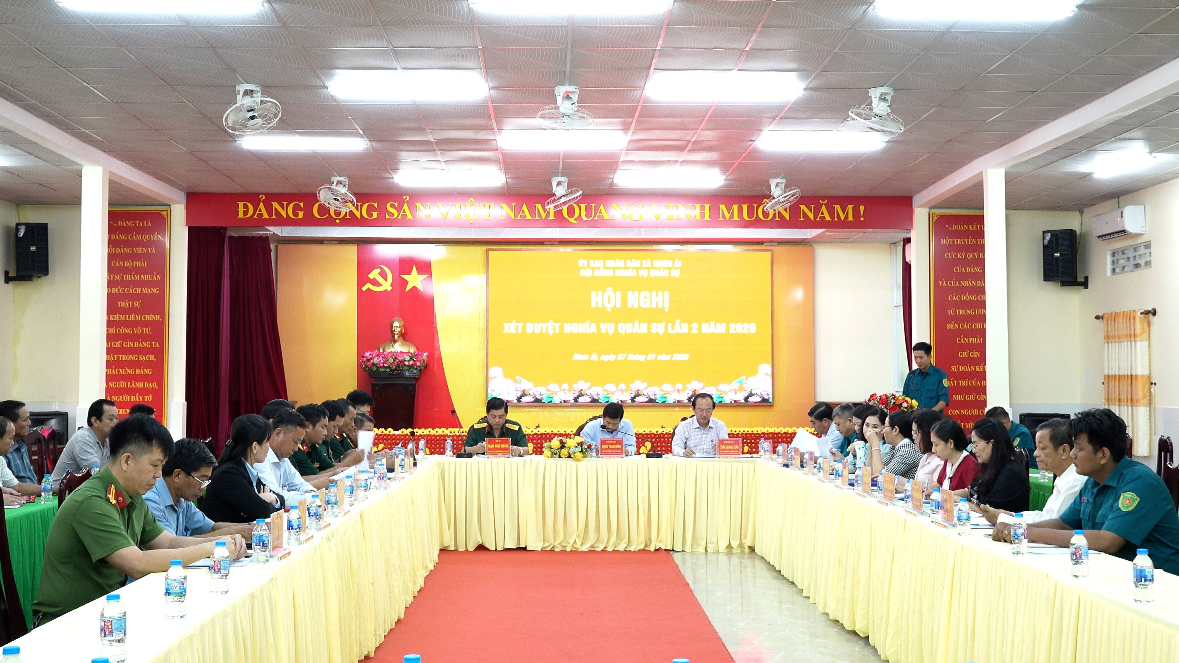 Xã Nhơn Ái tổ chức xét duyệt Nghĩa vụ Quân sự lần 2 nguồn công dân đủ điều kiện nhập ngũ năm 2026