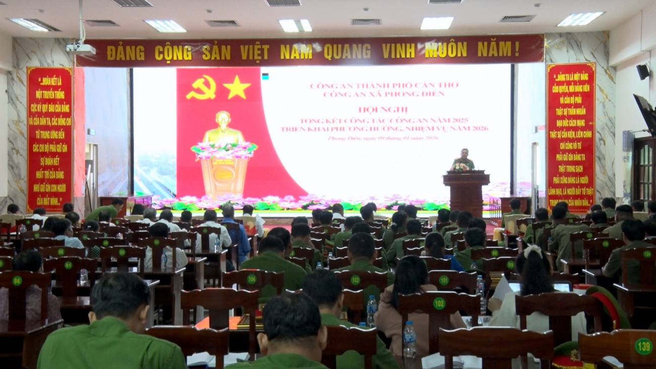 Phong Điền Tổng kết công tác Công an năm 2025