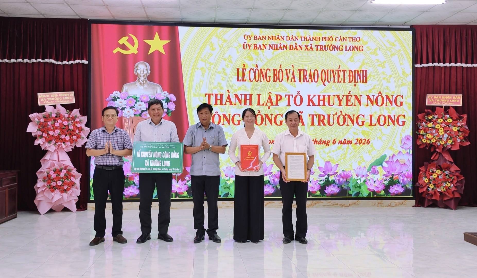 Trường Long thành lập Tổ khuyến nông cộng đồng với 31 thành viên
