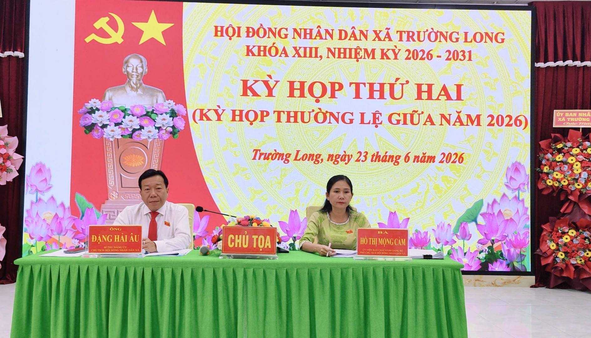 HĐND xã Trường Long thông qua 11 nghị quyết quan trọng tại kỳ họp thường lệ giữa năm 2026