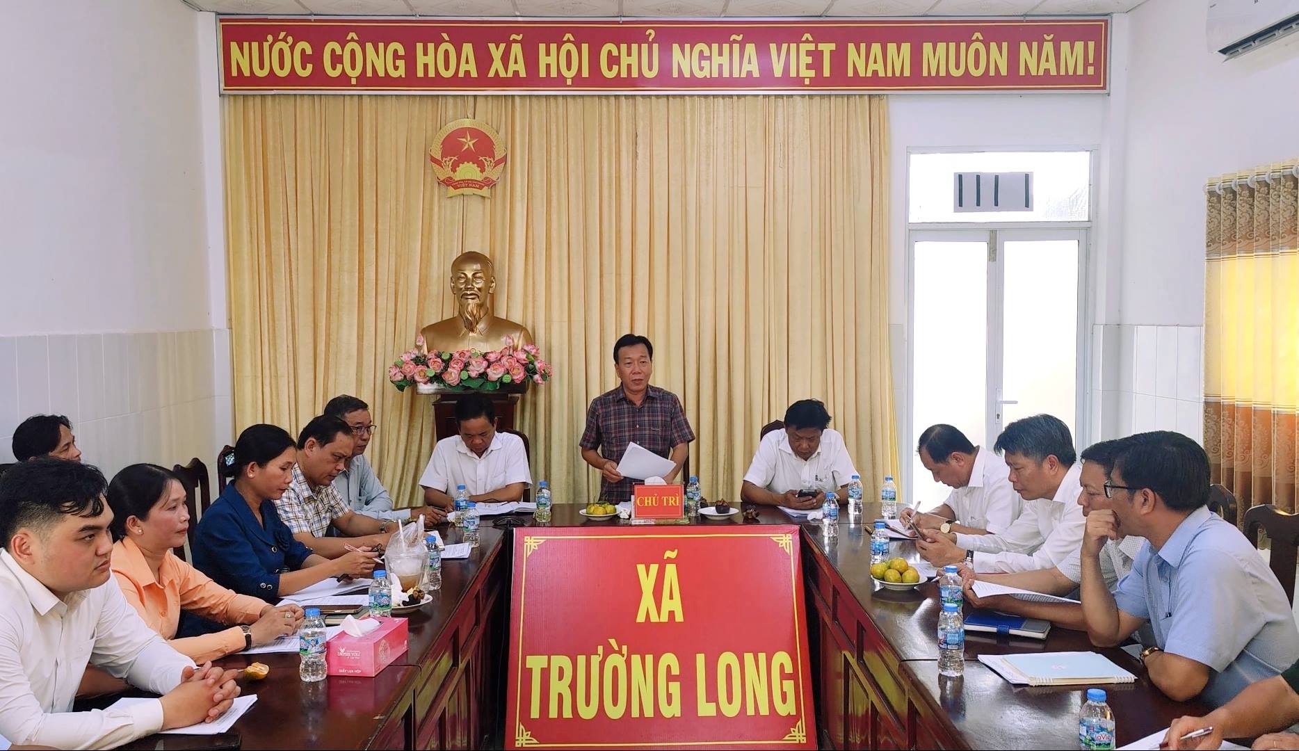 Kỳ họp thường lệ giữa năm 2026 Hội đồng nhân dân xã Trường Long diễn ra vào ngày 19/6/2026