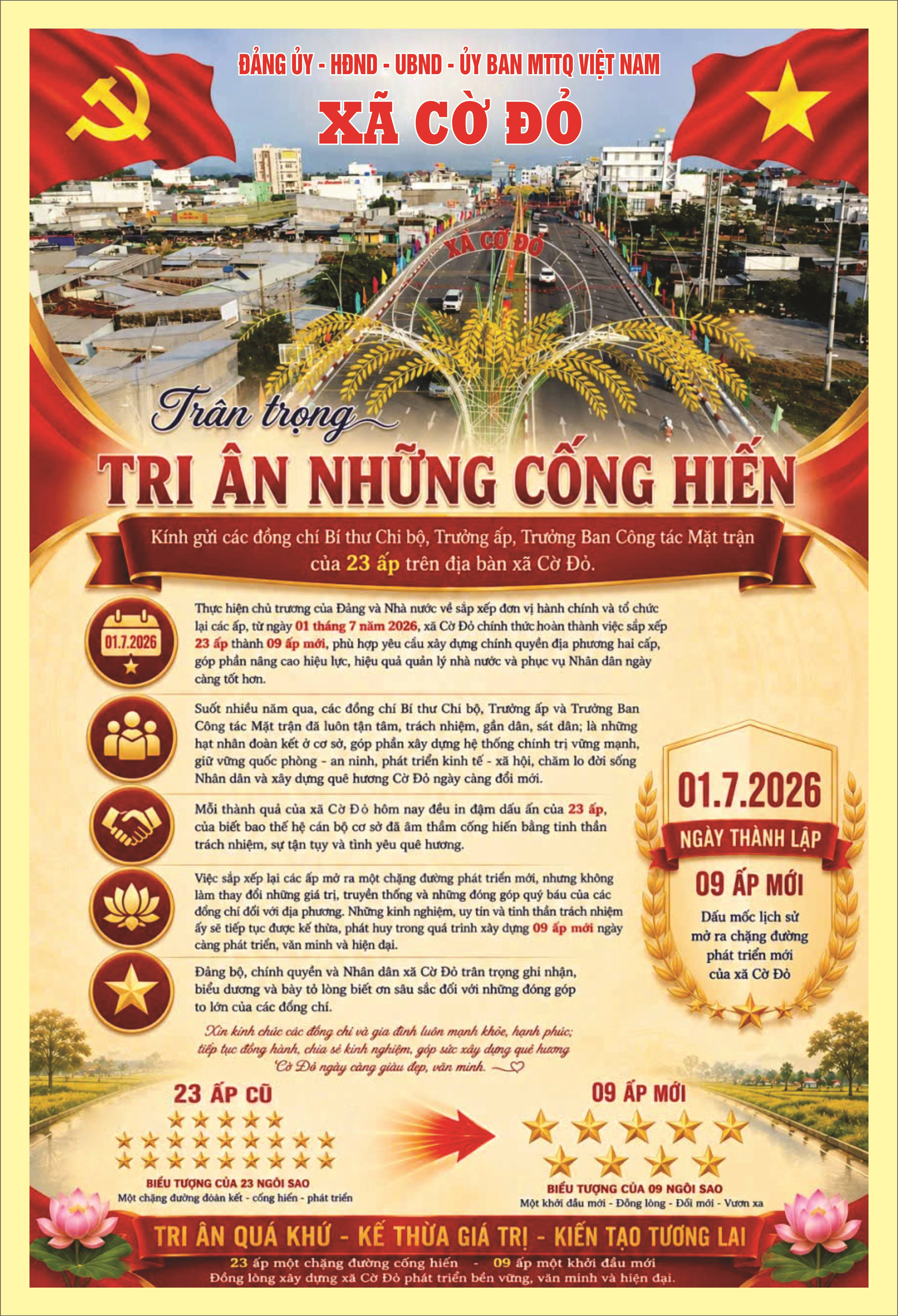 Tri ân những cống hiến