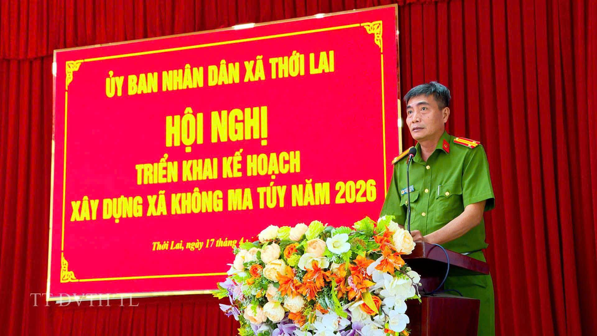 THỚI LAI TRIỂN KHAI KẾ HOẠCH XÂY DỰNG "XÃ KHÔNG MA TUÝ" NĂM 2026