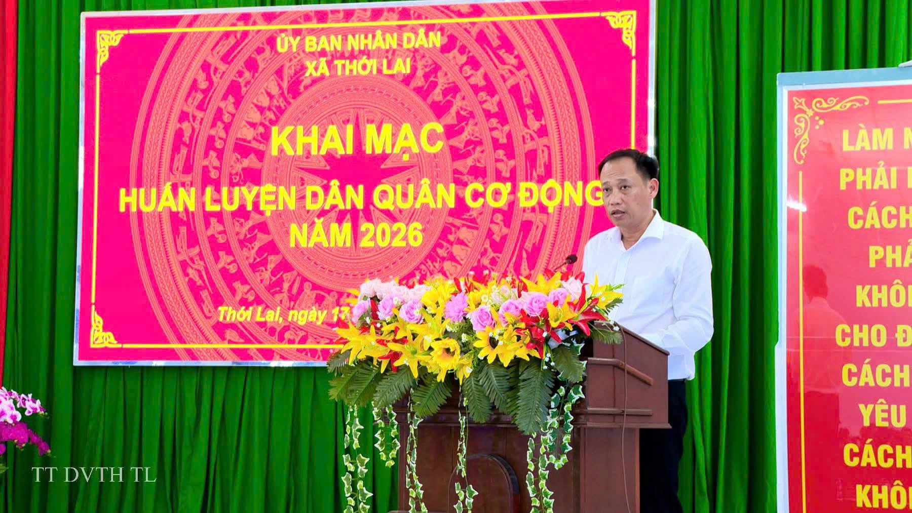 THỚI LAI KHAI MẠC HUẤN LUYỆN DÂN QUÂN CƠ ĐỘNG NĂM 2026