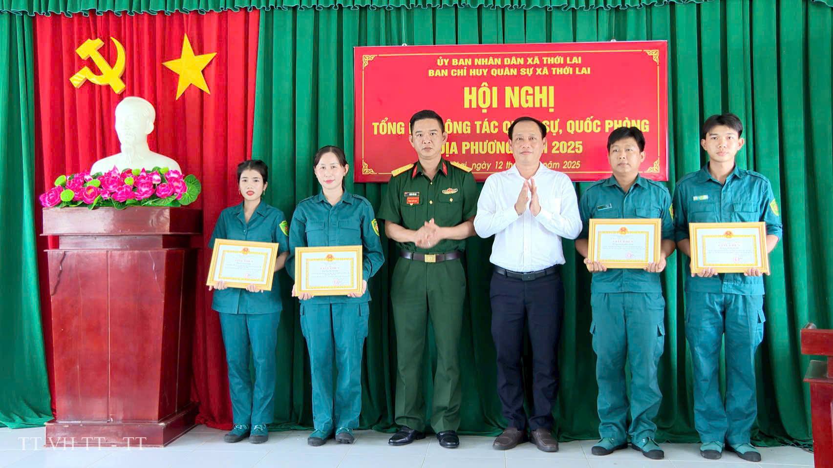 THỚI LAI TỔNG KẾT CÔNG TÁC QUÂN SỰ, QUỐC PHÒNG NĂM 2025