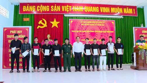 THỚI LAI TRAO QUYẾT ĐỊNH GỌI CÔNG DÂN NHẬP NGŨ NĂM 2026