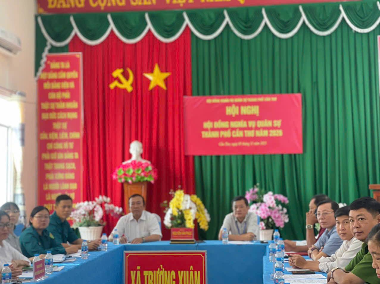 HỘI NGHỊ HỘI ĐỒNG NGHĨA VỤ QUÂN SỰ XÃ TRƯỜNG XUÂN