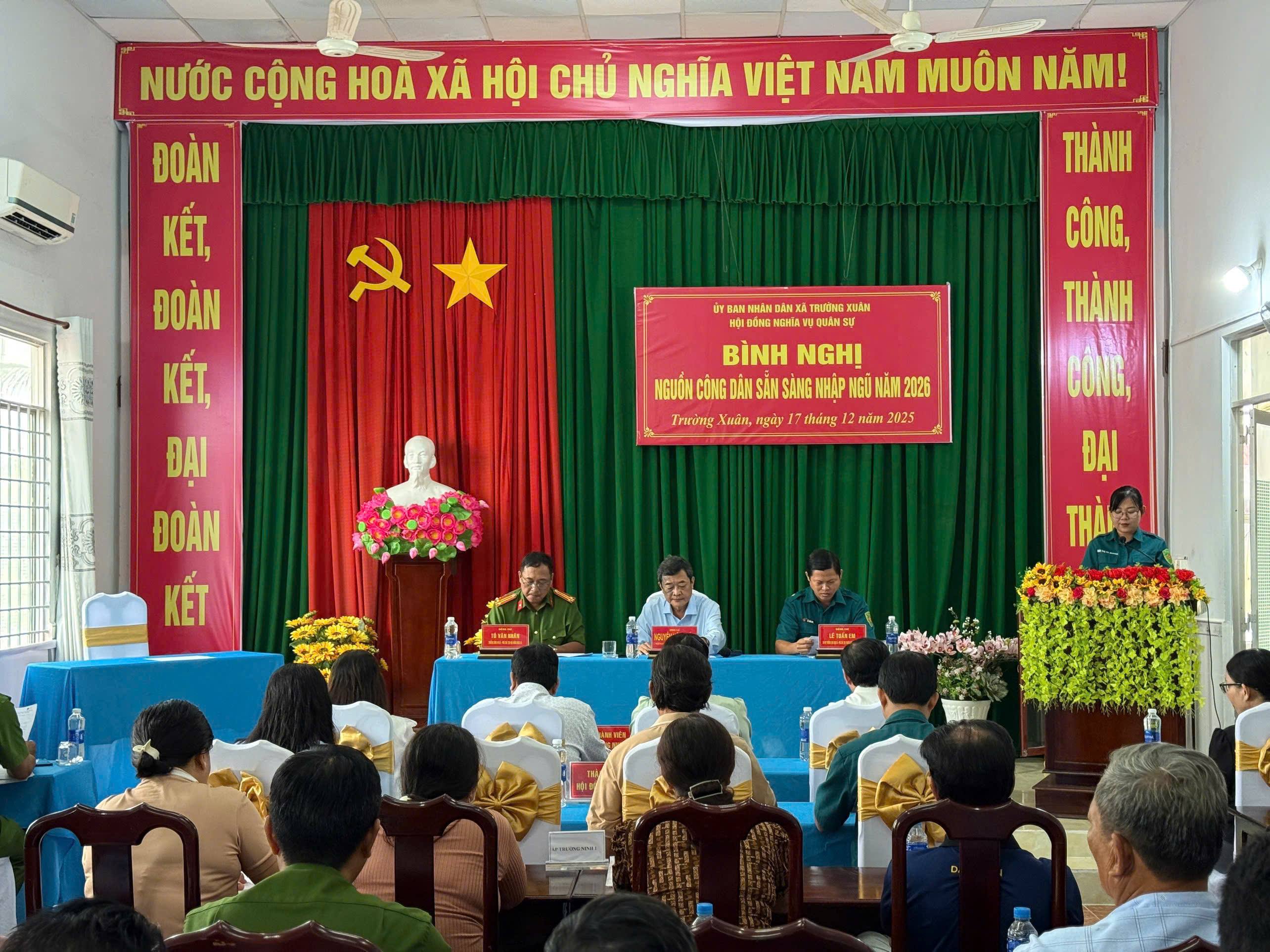 BÌNH NGHỊ NGUỒN CÔNG DÂN SẴN SÀNG NHẬP NGŨ NĂM 2026