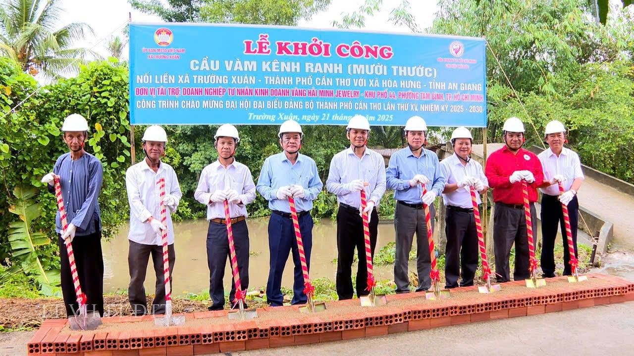 LỄ KHỞI CÔNG CẦU VÀM KÊNH RANH (MƯỜI THƯỚC)