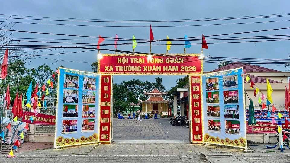 SÔI NỔI HỘI TRẠI TÒNG QUÂN NĂM 2026 – XÃ TRƯỜNG XUÂN