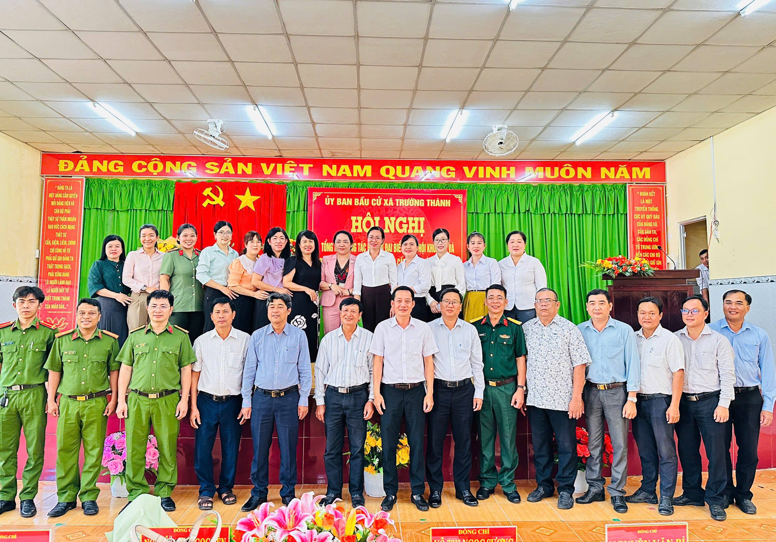 Ủy ban Bầu cử xã Trường Thành tổ chức Hội nghị tổng kết công tác bầu cử đại biểu Quốc hội khóa XVI và đại biểu Hội đồng nhân dân các cấp nhiệm kỳ 2026 – 2031
