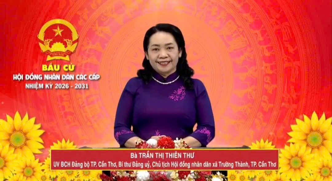 Chương trình hành động của bà Trần Thị Thiên Thư, Bí thư Đảng ủy- Chủ tịch HĐND xã Trường Thành