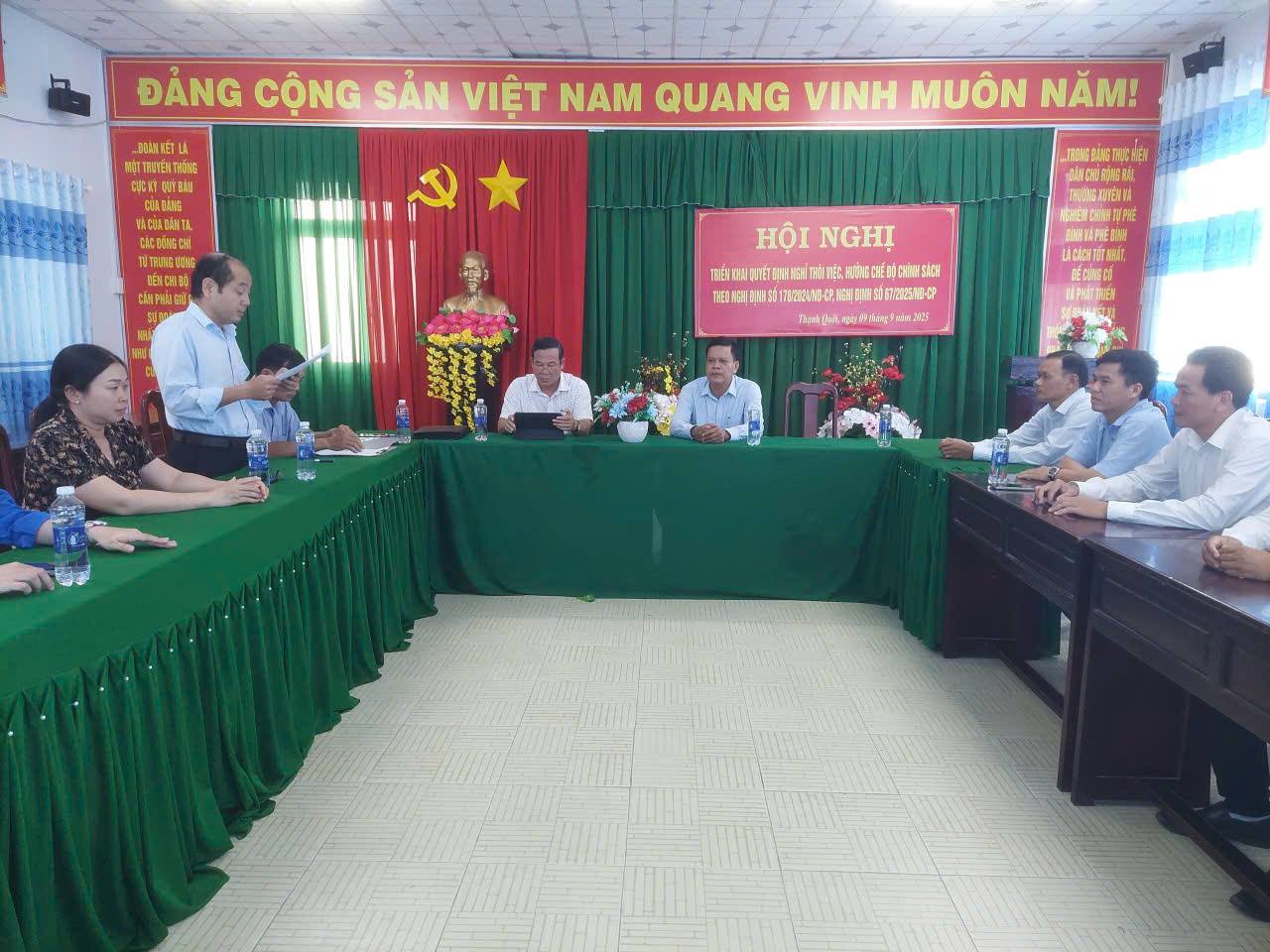 Hội nghị triển khai Quyết định nghỉ thôi việc, hưởng chế độ chính sách theo Nghị định 178/2024-CP