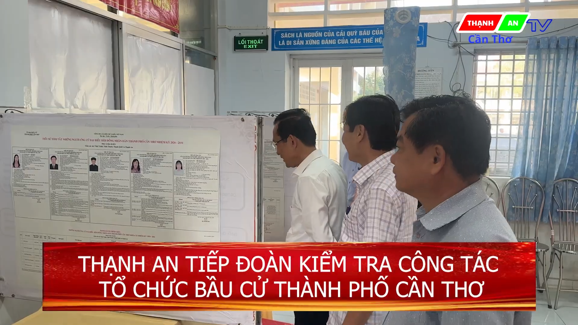 XÃ THẠNH AN TIẾP ĐOÀN KIỂM TRA CÔNG TÁC TỔ CHỨC BẦU CỬ THÀNH PHỐ CẦN THƠ