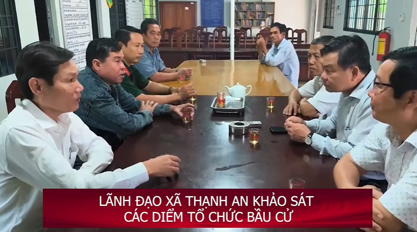 Xã Thạnh An: Khảo sát các điểm tổ chức bầu cử Đại biểu Quốc hội khóa XVI và Đại biểu HĐND các cấp nhiệm kỳ 2026 - 2031 
