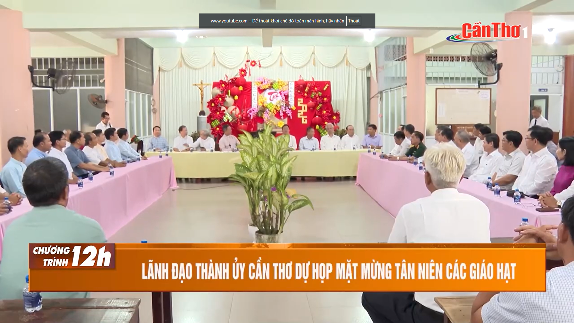 CHÍNH QUYỀN HAI CẤP GẶP GỠ TÒA GIÁM MỤC LONG XUYÊN TẠI THẠNH AN