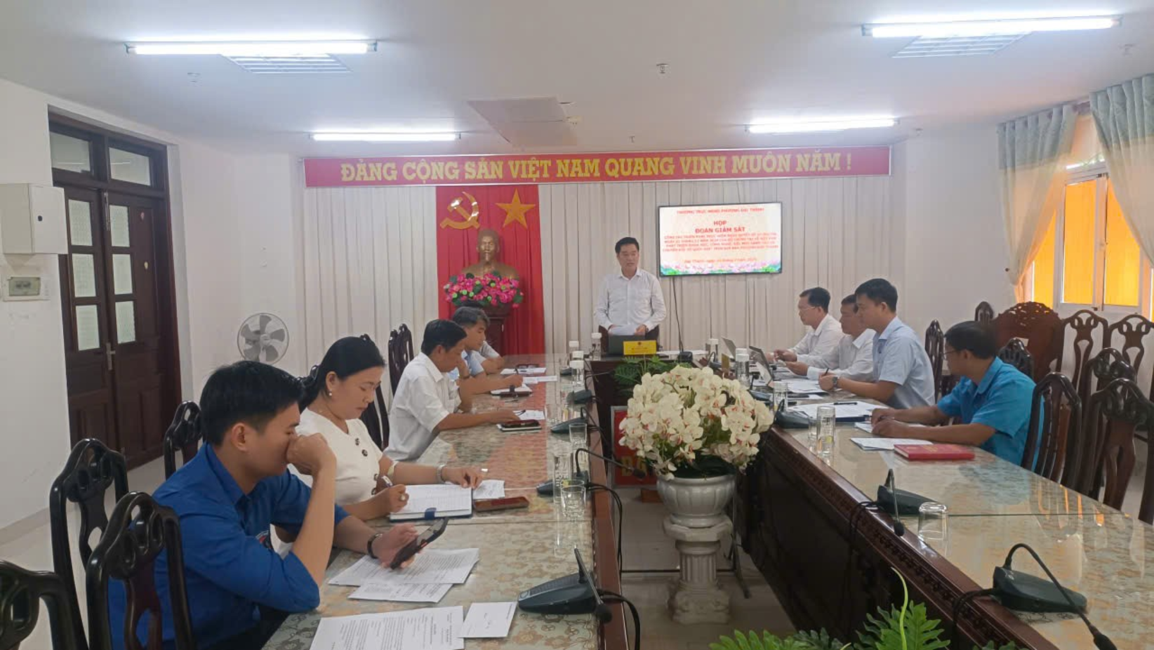 THƯỜNG TRỰC HĐND PHƯỜNG ĐẠI THÀNH  HỌP ĐOÀN GIÁM SÁT TRIỂN KHAI PHÂN CÔNG NHIỆM VỤ CÁC CHUYÊN ĐỀ GIÁM SÁT NĂM 2026