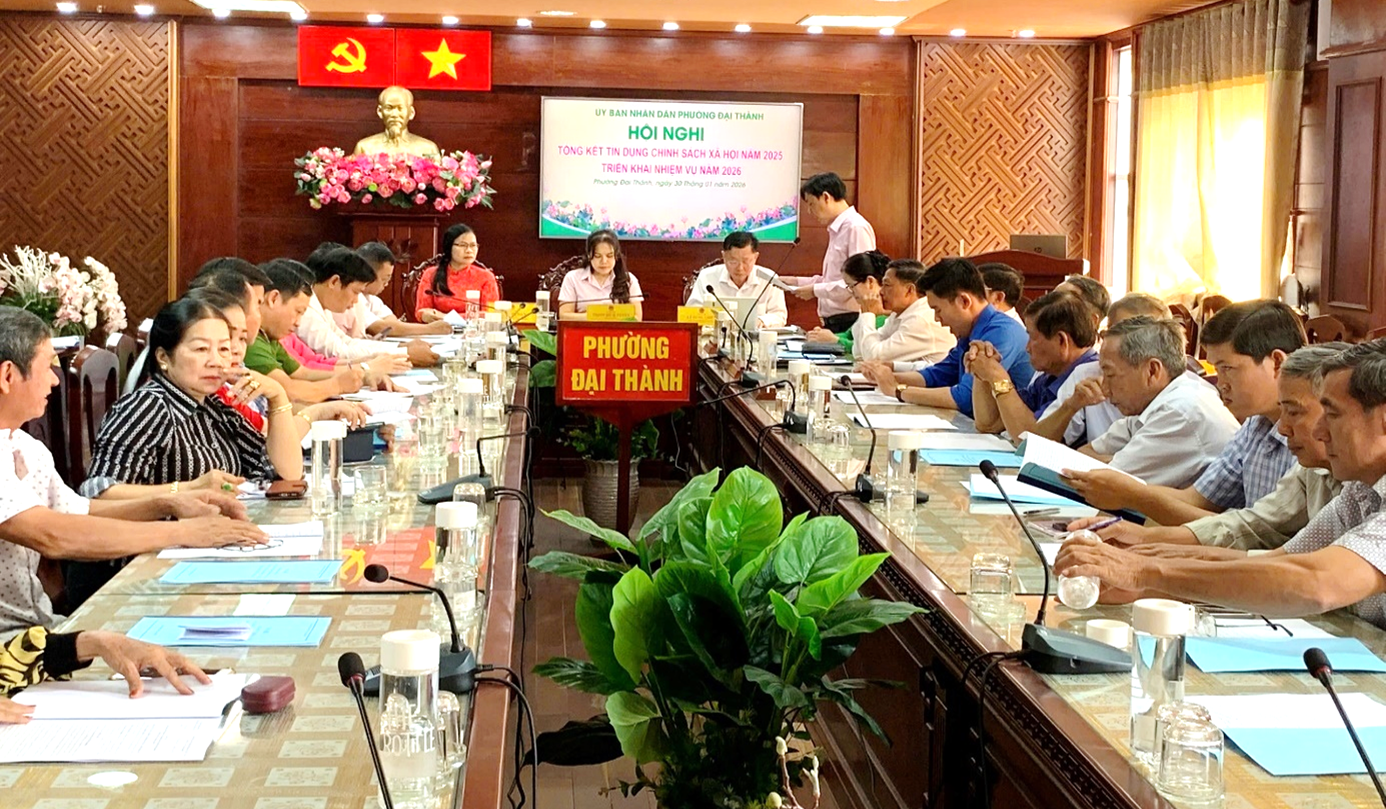PHƯỜNG ĐẠI THÀNH ĐẨY MẠNH TÍN DỤNG CHÍNH SÁCH XÃ HỘI, GÓP PHẦN PHÁT TRIỂN KINH TẾ – BẢO ĐẢM AN SINH