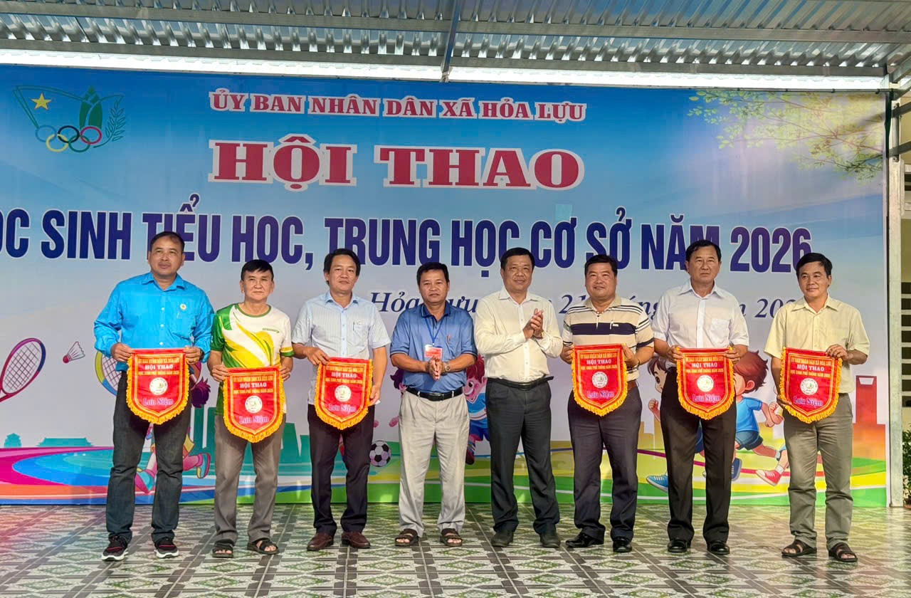 Hội thao học sinh xã Hỏa Lựu năm 2026