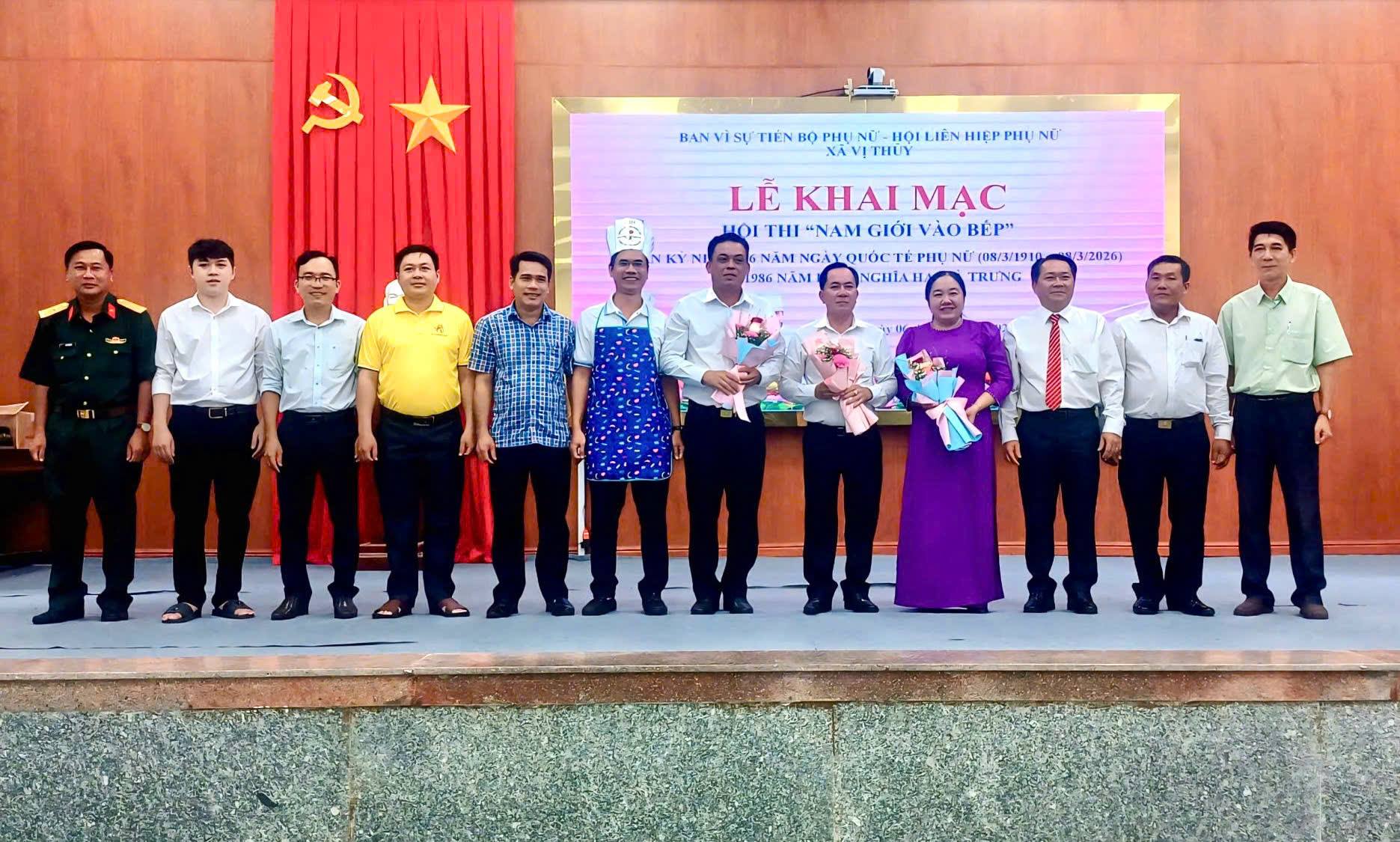 Vị Thủy tổ chức Hội thi “Nam giới vào bếp”