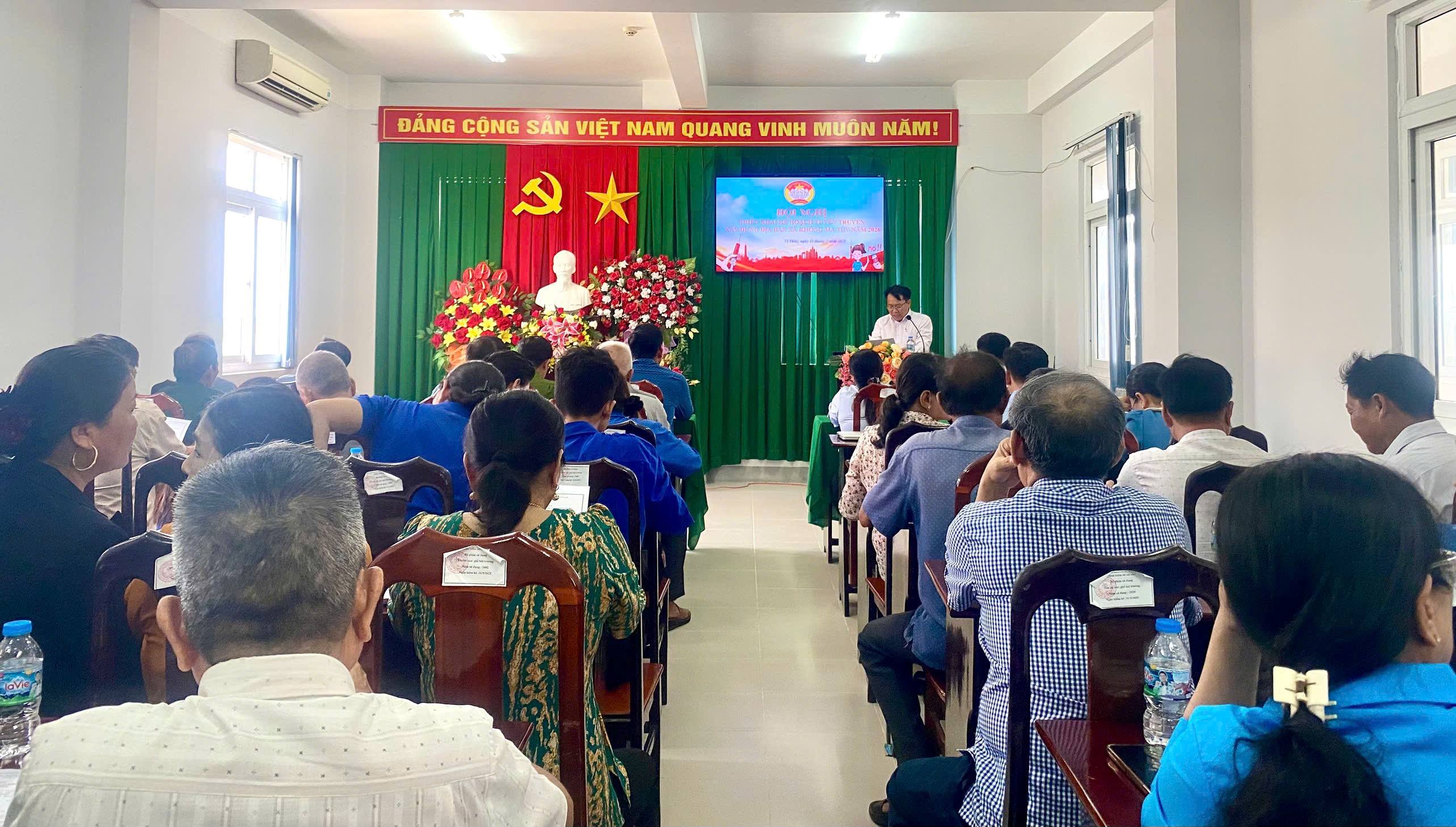 Uỷ Ban MTTQ Việt Nam xã Vị Thuỷ tổ chức Hội nghị triển khai Kế hoạch tuyên truyền xây dựng địa bàn xã không ma tuý năm 2026