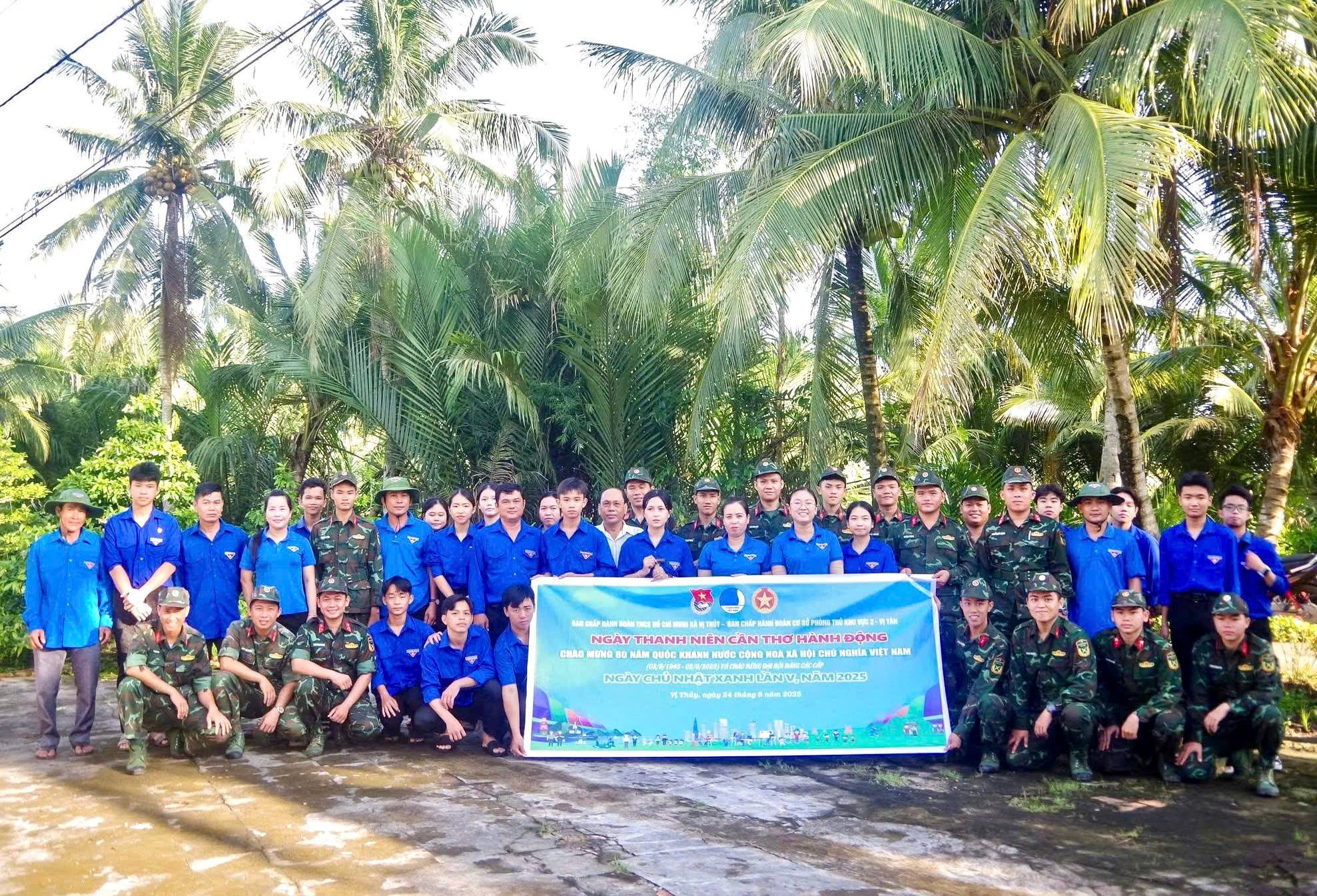 Xã Đoàn Vị Thuỷ tổ chức “Ngày Thanh niên Cần Thơ hành động” gắn với Ngày Chủ nhật xanh lần V, năm 2025