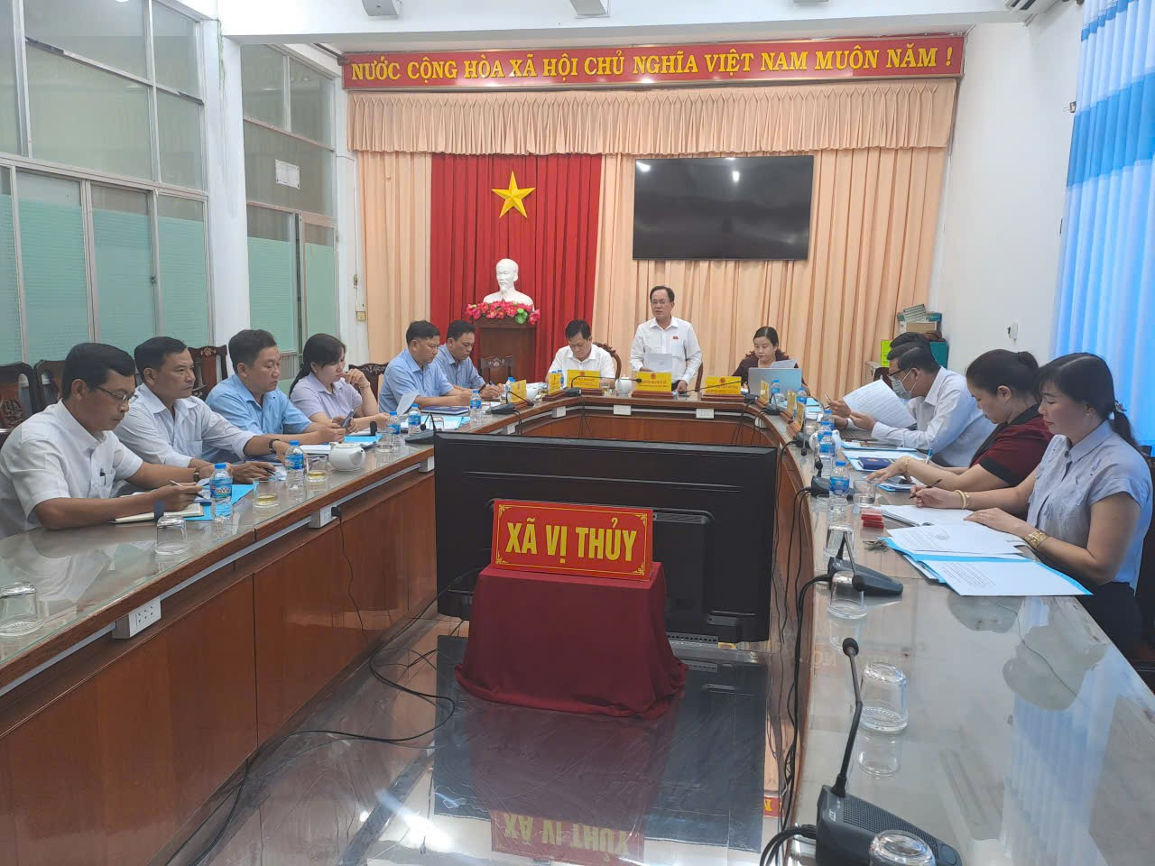 Xã Vị Thủy tập trung thực hiện việc đổi tên ấp sau sắp xếp đơn vị hành chính.